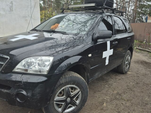 Черный Киа Соренто, объемом двигателя 2.5 л и пробегом 290 тыс. км за 4300 $, фото 2 на Automoto.ua