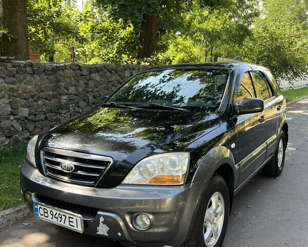 Черный Киа Соренто, объемом двигателя 2.5 л и пробегом 228 тыс. км за 9500 $, фото 1 на Automoto.ua