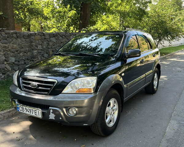 Черный Киа Соренто, объемом двигателя 2.5 л и пробегом 228 тыс. км за 9500 $, фото 2 на Automoto.ua