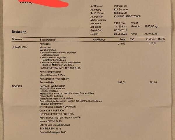Черный Киа Соренто, объемом двигателя 2.2 л и пробегом 242 тыс. км за 13700 $, фото 22 на Automoto.ua