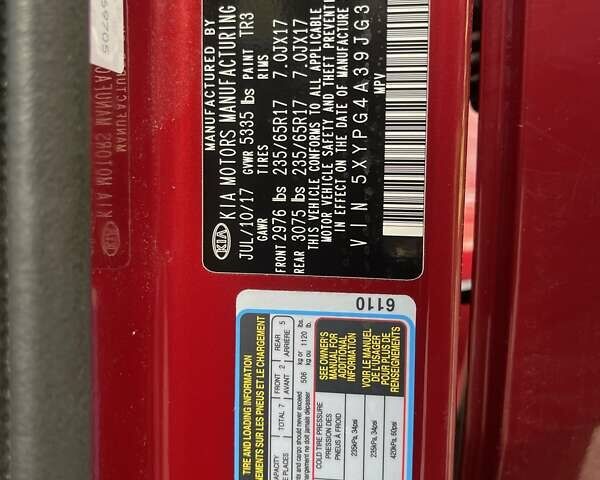 Червоний Кіа Соренто, об'ємом двигуна 2.36 л та пробігом 45 тис. км за 22000 $, фото 36 на Automoto.ua
