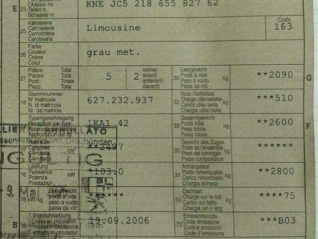 Серый Киа Соренто, объемом двигателя 2.5 л и пробегом 240 тыс. км за 2099 $, фото 6 на Automoto.ua