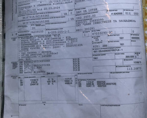 Серый Киа Соренто, объемом двигателя 2.2 л и пробегом 240 тыс. км за 12000 $, фото 24 на Automoto.ua