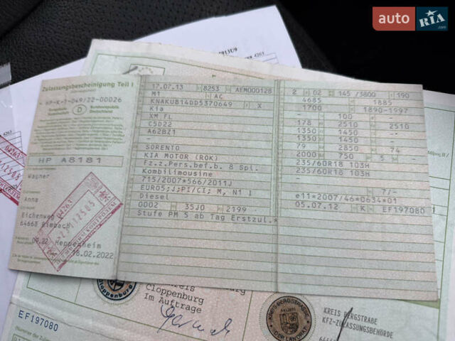 Серый Киа Соренто, объемом двигателя 2.2 л и пробегом 143 тыс. км за 17400 $, фото 85 на Automoto.ua