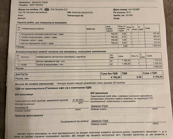 Киа Соренто 2013 в Киеве на Automoto.ua Серый Киа Соренто, объемом двигателя 2.2 л и пробегом 306 тыс. км за 14500 $, фото 19 на Automoto.ua