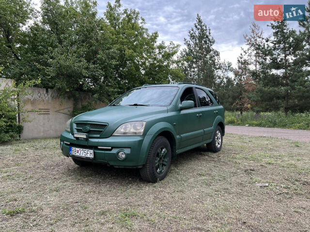 Зеленый Киа Соренто, объемом двигателя 2.5 л и пробегом 245 тыс. км за 4199 $, фото 3 на Automoto.ua
