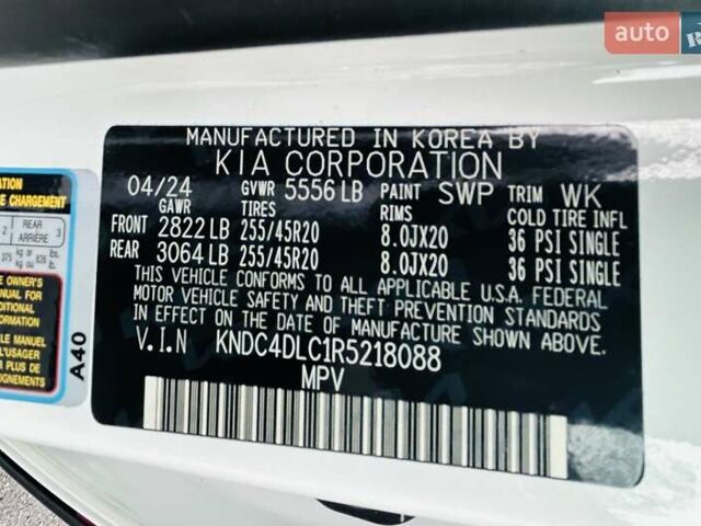 Белый Киа EV6, объемом двигателя 1.99 л и пробегом 11 тыс. км за 34999 $, фото 26 на Automoto.ua