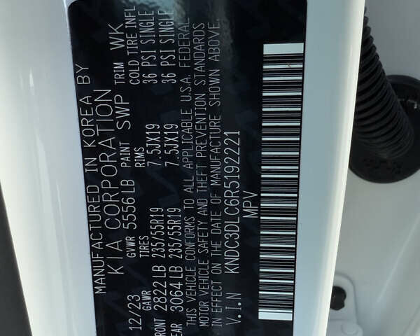 Білий Кіа EV6, об'ємом двигуна 0 л та пробігом 20 тис. км за 26500 $, фото 45 на Automoto.ua