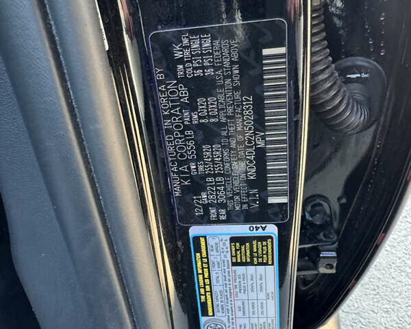 Чорний Кіа EV6, об'ємом двигуна 0 л та пробігом 30 тис. км за 29000 $, фото 37 на Automoto.ua