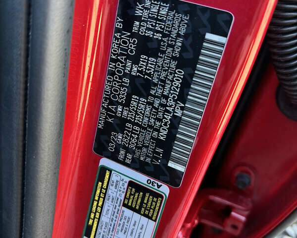 Красный Киа EV6, объемом двигателя 0 л и пробегом 80 тыс. км за 24000 $, фото 26 на Automoto.ua