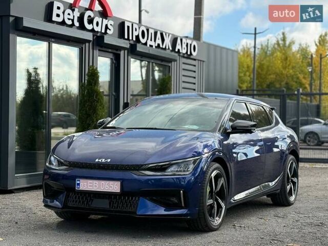 Синий Киа EV6, объемом двигателя 0 л и пробегом 1 тыс. км за 33500 $, фото 1 на Automoto.ua
