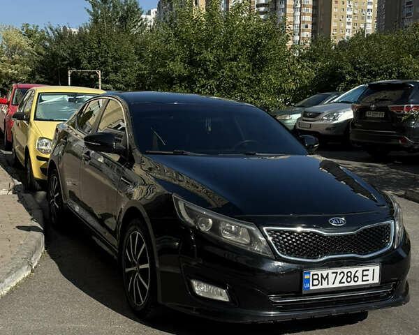 Черный Киа K5, объемом двигателя 2 л и пробегом 222 тыс. км за 9200 $, фото 1 на Automoto.ua