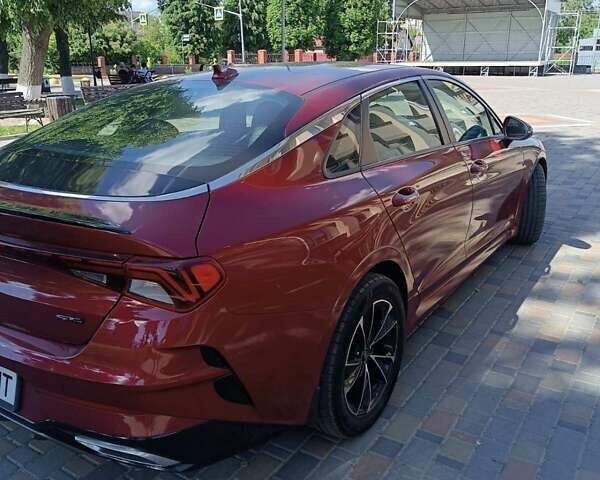 Красный Киа K5, объемом двигателя 1.59 л и пробегом 10 тыс. км за 24000 $, фото 9 на Automoto.ua