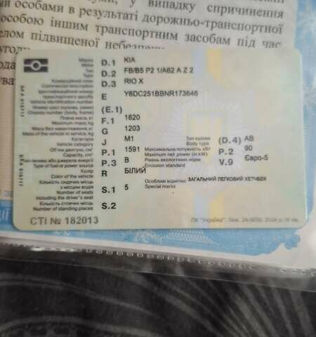 Белый Киа Rio X, объемом двигателя 1.59 л и пробегом 20 тыс. км за 8000 $, фото 9 на Automoto.ua