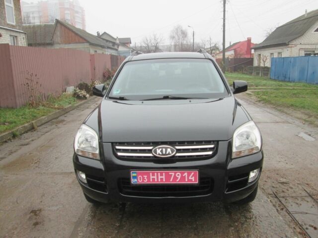 Черный Киа Sportage, объемом двигателя 2 л и пробегом 213 тыс. км за 7700 $, фото 1 на Automoto.ua
