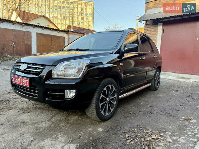 Черный Киа Sportage, объемом двигателя 2 л и пробегом 159 тыс. км за 7650 $, фото 2 на Automoto.ua