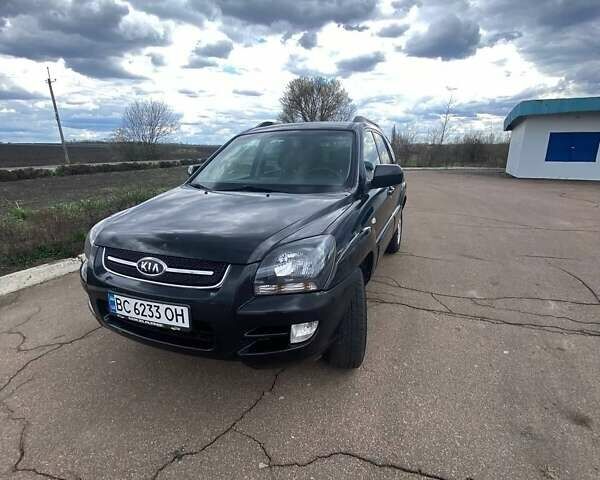 Черный Киа Sportage, объемом двигателя 2 л и пробегом 190 тыс. км за 6600 $, фото 1 на Automoto.ua