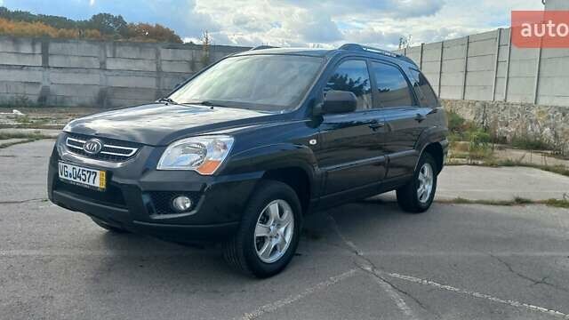 Чорний Кіа Sportage, об'ємом двигуна 2 л та пробігом 167 тис. км за 8999 $, фото 1 на Automoto.ua