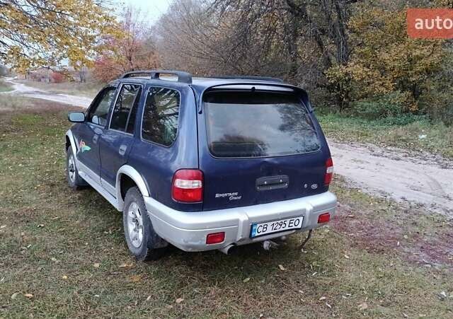 Синий Киа Sportage, объемом двигателя 2 л и пробегом 210 тыс. км за 3300 $, фото 1 на Automoto.ua