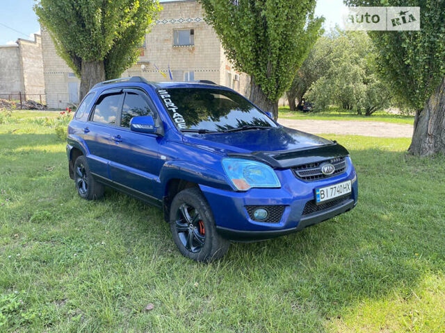 Синий Киа Sportage, объемом двигателя 2 л и пробегом 166 тыс. км за 8800 $, фото 2 на Automoto.ua