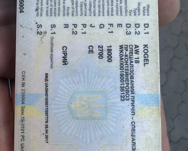 Сірий Когель AW 18, об'ємом двигуна 0 л та пробігом 100 тис. км за 8000 $, фото 5 на Automoto.ua