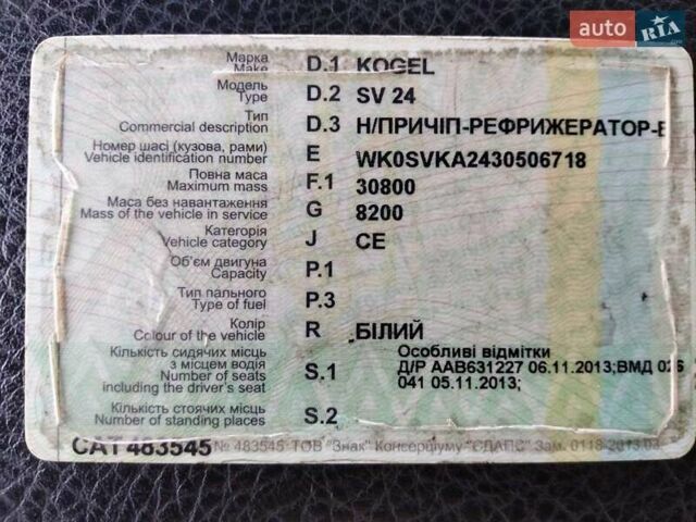 Белый Когель SV24, объемом двигателя 0 л и пробегом 100 тыс. км за 7800 $, фото 6 на Automoto.ua