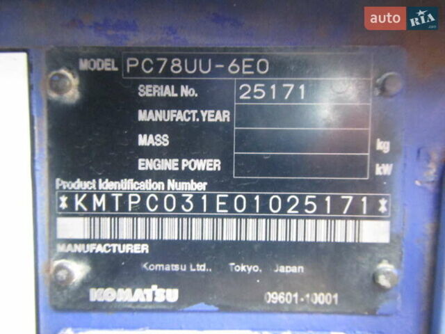 Коматсу PC78US-6N0, об'ємом двигуна 0 л та пробігом 0 тис. км за 25000 $, фото 23 на Automoto.ua