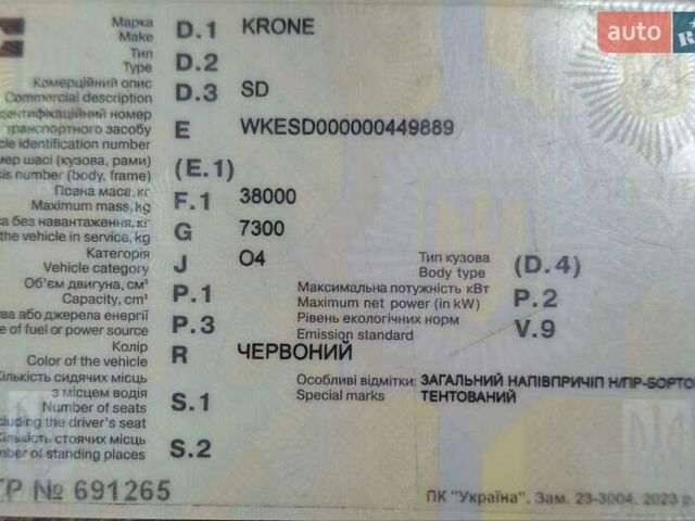 Красный Кроне СД, объемом двигателя 0 л и пробегом 100 тыс. км за 4000 $, фото 1 на Automoto.ua