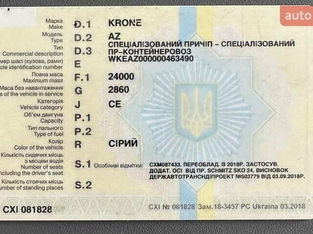 Серый Кроне AZ, объемом двигателя 0 л и пробегом 999 тыс. км за 5500 $, фото 20 на Automoto.ua