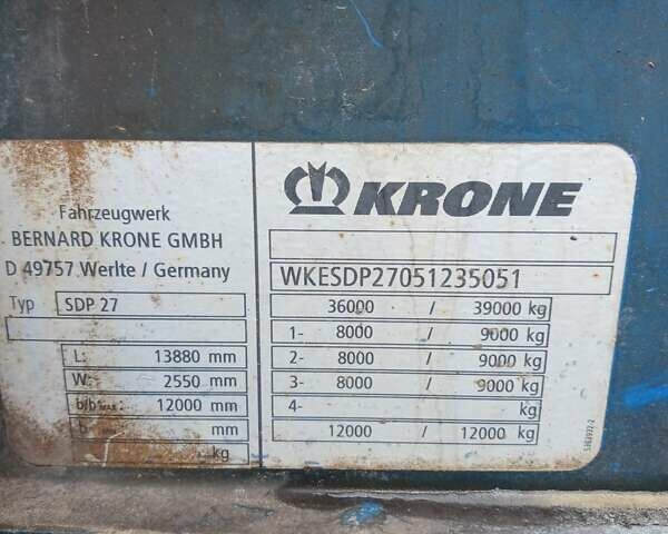Кроне SDP 27, объемом двигателя 0 л и пробегом 100 тыс. км за 4900 $, фото 14 на Automoto.ua