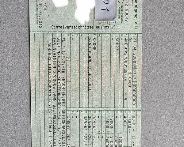 Синій Кроне SDP 27, об'ємом двигуна 0 л та пробігом 150 тис. км за 3000 $, фото 11 на Automoto.ua