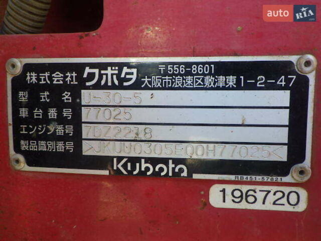 Кубота Ю, объемом двигателя 0 л и пробегом 0 тыс. км за 17800 $, фото 15 на Automoto.ua