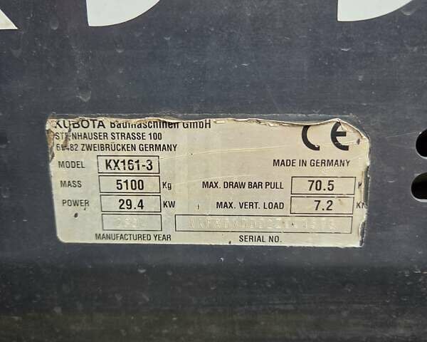Кубота KX-161-3, об'ємом двигуна 0 л та пробігом 0 тис. км за 27817 $, фото 17 на Automoto.ua