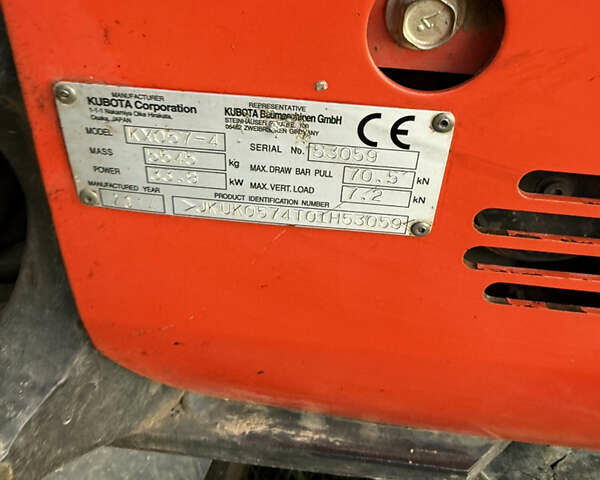 Красный Кубота KX 057-4, объемом двигателя 2.2 л и пробегом 5 тыс. км за 40750 $, фото 4 на Automoto.ua