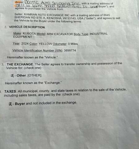 Желтый Кубота U27-4, объемом двигателя 0 л и пробегом 0 тыс. км за 7999 $, фото 15 на Automoto.ua