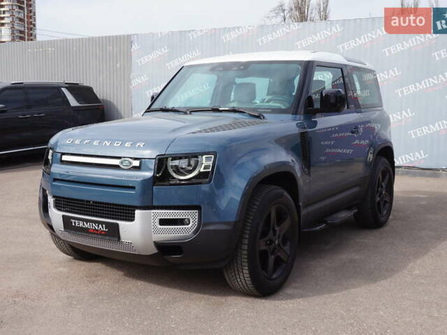 Синий Ленд Ровер Дефендер, объемом двигателя 3 л и пробегом 27 тыс. км за 74900 $, фото 1 на Automoto.ua