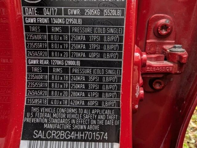 Червоний Ленд Ровер Діскавері, об'ємом двигуна 2 л та пробігом 126 тис. км за 18800 $, фото 4 на Automoto.ua