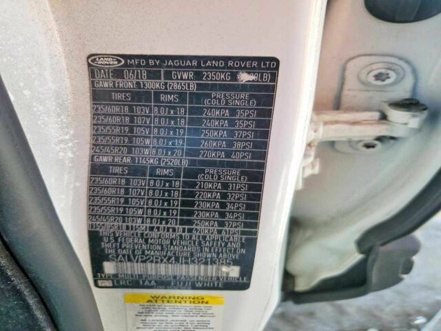 Белый Ленд Ровер Эвок, объемом двигателя 0 л и пробегом 75 тыс. км за 4000 $, фото 12 на Automoto.ua