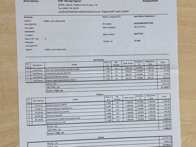 Білий Ленд Ровер Freelander, об'ємом двигуна 2.18 л та пробігом 85 тис. км за 16000 $, фото 16 на Automoto.ua