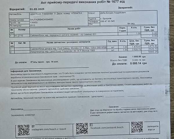 Чорний Ленд Ровер Freelander, об'ємом двигуна 2.18 л та пробігом 141 тис. км за 15900 $, фото 59 на Automoto.ua