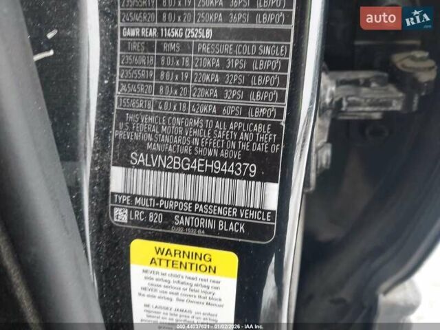 Чорний Ленд Ровер Рендж Ровер Евок, об'ємом двигуна 2 л та пробігом 156 тис. км за 8200 $, фото 8 на Automoto.ua