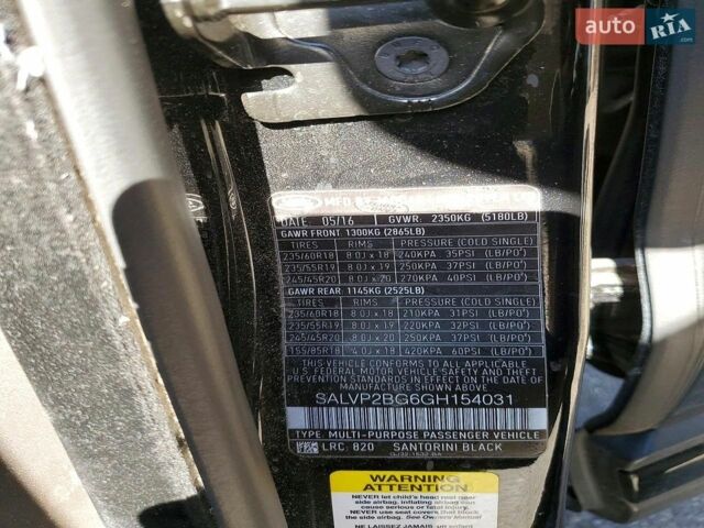 Черный Ленд Ровер Рендж Ровер Эвок, объемом двигателя 2 л и пробегом 143 тыс. км за 2500 $, фото 9 на Automoto.ua