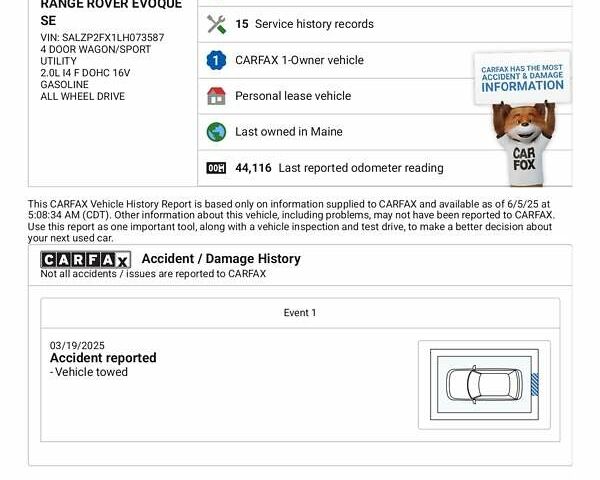 Чорний Ленд Ровер Рендж Ровер Евок, об'ємом двигуна 0 л та пробігом 72 тис. км за 34400 $, фото 2 на Automoto.ua
