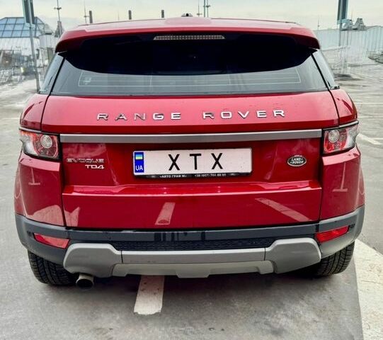 Червоний Ленд Ровер Рендж Ровер Евок, об'ємом двигуна 2.18 л та пробігом 171 тис. км за 15500 $, фото 4 на Automoto.ua
