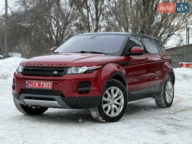 Красный Ленд Ровер Рендж Ровер Эвок, объемом двигателя 2 л и пробегом 84 тыс. км за 15800 $, фото 1 на Automoto.ua