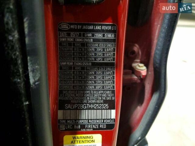 Красный Ленд Ровер Рендж Ровер Эвок, объемом двигателя 2 л и пробегом 153 тыс. км за 11400 $, фото 12 на Automoto.ua