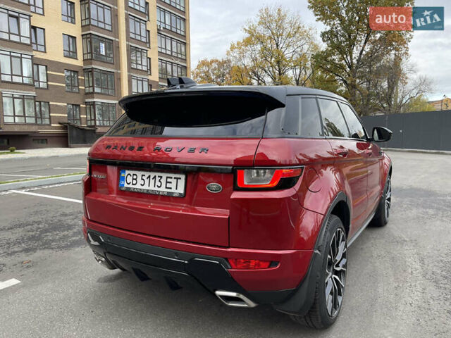 Ленд Ровер Рендж Ровер Эвок 2018 в Чернигове на Automoto.ua Красный Ленд Ровер Рендж Ровер Эвок, объемом двигателя 2 л и пробегом 95 тыс. км за 22000 $, фото 9 на Automoto.ua