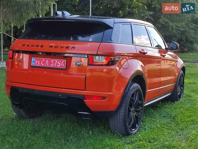 Ленд Ровер Рендж Ровер Евок 2017 у Луцьку на Automoto.ua Помаранчевий Ленд Ровер Рендж Ровер Евок, об'ємом двигуна 2 л та пробігом 89 тис. км за 26950 $, фото 38 на Automoto.ua