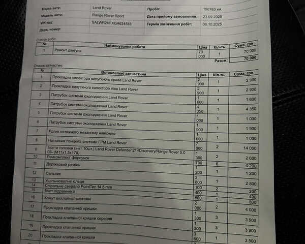 Білий Ленд Ровер Range Rover Sport, об'ємом двигуна 3 л та пробігом 195 тис. км за 24500 $, фото 41 на Automoto.ua