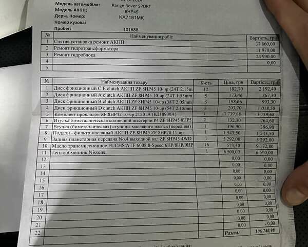 Белый Ленд Ровер Рендж Ровер Спорт, объемом двигателя 3 л и пробегом 116 тыс. км за 30000 $, фото 55 на Automoto.ua